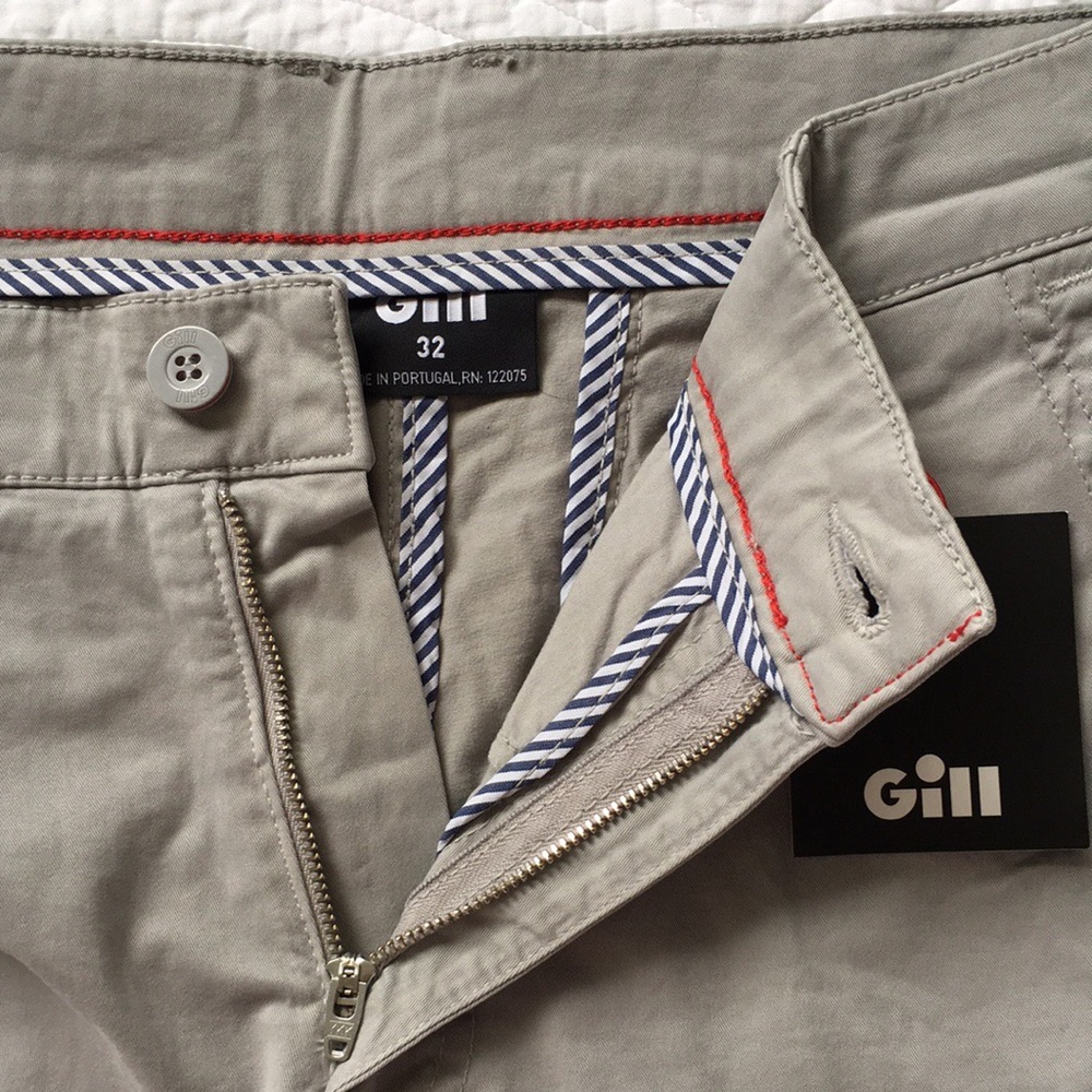 Gill Chino Crew Shorts Light Gray 32 Medium - Picture 5 of 14